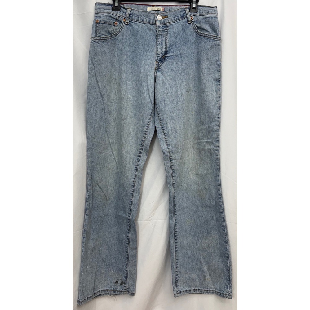 Levi's 550‎ Relaxed Bootcut Jeans Women's 10M Vintage Y2K Heavy Grunge Stained